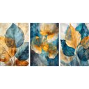 Ver imagem 2 de Quadros Decorativos Flores Abstratas