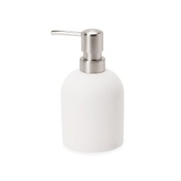 Kit Lavabo - Porta Sabonete Líquido 15 cm e Difusor C/Vareta 20 cm de Cimento Branco - 3