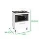Balcao Gabinete p/ cooktop 05 bocas e p/ Forno Bur Bra / Mar PASSE BEM - 5