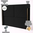 Ver imagem 6 de Cabeceira Cama Box King Size Estofada Essence 195cm com Sapatas Plásticas Braços Laterais