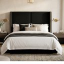 Ver imagem 1 de Cabeceira Cama Box King Size Estofada Essence 195cm com Sapatas Plásticas Braços Laterais