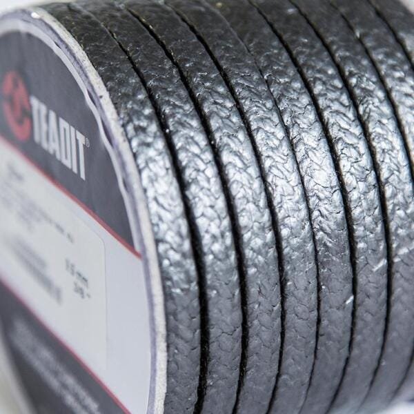 Gaxeta Teadit 2773 Fibra Fenolitica com Ptfe Grafite 12,7=1/2 - 3
