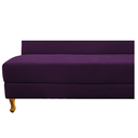 Ver imagem 6 de Recamier Valéria 185cm Lado Esquerdo de Quem Senta Sala de Estar Suede Roxo - Incasa Decor