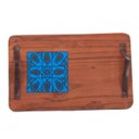 Ver imagem 3 de Tabua para Servir Café da Manhã Cama Modelo Moderno Pequena Cor:azulejo Azul