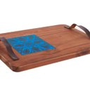 Ver imagem 2 de Tabua para Servir Café da Manhã Cama Modelo Moderno Pequena Cor:azulejo Azul