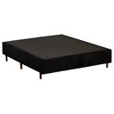 Ver imagem 1 de Cama Box Base Casal Universal Rústico Black (138x188x25) - Polar