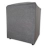 Mini Puff Banqueta Quadrado Cubo Decorativo Courino e Suede Cinza Suede - 3