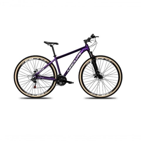Bicicleta Aro 29 Absolute Nero 5 Alumínio 24V Freio a Disco Garfo Suspensão Mountain Bike Roxo 13.