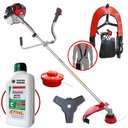 Ver imagem 1 de Roçadeira Toyama Rt52-l 52cc 2hp 10.000rpm C/ Faca 3 Pontas e Cabeçote + Óleo Stihl 2t