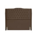 Ver imagem 2 de Cabeceira de Cama Box Casal 140 Cm Dubai Premium - Veludo Marrom