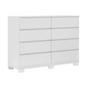 Ver imagem 2 de Cômoda Casal Sintra 8 Gavetas Branco Demóbile