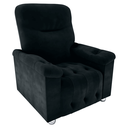 Ver imagem 4 de Poltrona Reclinável Verona Veludo Inca Preto 83cm com Sistema Zero Wall