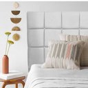 Ver imagem 2 de Kit Cabeceira + Calçadeira Baú Espanha 100cm Solteiro para Cama Box Corino Branco - Gat Magazine
