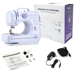 Mini Máquina de Costura Multifuncional 12 Pontos Bivolt + Brinde - 2