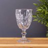 Jogo de Taças Diamond Vidro 340ml Suco Vinho Refrigerante Água 6 Unidades Transparente - 8