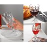 Jogo de Taças Diamond Vidro 340ml Suco Vinho Refrigerante Água 6 Unidades Transparente - 3