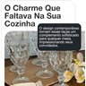 Jogo de Taças Diamond Vidro 340ml Suco Vinho Refrigerante Água 6 Unidades Transparente - 4