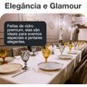 Jogo de Taças Diamond Vidro 340ml Suco Vinho Refrigerante Água 6 Unidades Transparente - 5