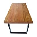 Ver imagem 4 de Mesa Industrial Lanna Madeira Maciça com Ferragem Preta 3,00x1,00