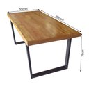 Ver imagem 6 de Mesa Industrial Lanna Madeira Maciça com Ferragem Preta 3,00x1,00