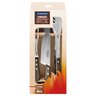 Jogo para Churrasco Tramontina em Aço Inox com Cabo Castanho Polywood 3 Peças - 3