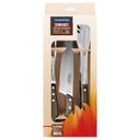 Ver imagem 3 de Jogo para Churrasco Tramontina em Aço Inox com Cabo Castanho Polywood 3 Peças