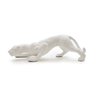 Onça branca em cerâmica 15x45x14 cm - 4