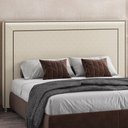 Ver imagem 2 de Cabeceira Cama Box Casal King 195 Cm P05 Berlim Corino Branco - Lyam Decor