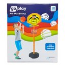Ver imagem 4 de Kit Cesta de Basquete Infantil C/ Pedestal Mini Bola e Bomba