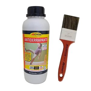 Antiderrapante Liquido Allchem 1l + Pincel Cerda Mista 2"
