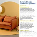 Ver mais imagens de Sofá Modular 2 Lugares Pé Bolinha Sôma CabeCasa MadeiraOriginals