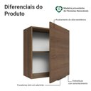Ver imagem 3 de Armário Aéreo para Quarto 60 cm 1 Porta Rustic Neo Madesa