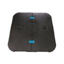 Ver imagem 1 de Base para Ombrelone Lateral Plus Fratini Quadrado em Plástico (hdpe) Cor Preto