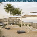 Ver imagem 3 de Base para Ombrelone Lateral Plus Fratini Quadrado em Plástico (hdpe) Cor Preto