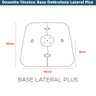 Base para Ombrelone Lateral Plus Fratini Quadrado em Plástico (hdpe) Cor Preto - 2