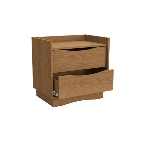 Mesa Cabeceira 2 Gavetas M261 Nogueira Kappesberg