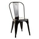 Ver imagem 1 de Cadeira de Jantar Tolix Iron Aço Reforçado Empilhavel Garden Life Cor Preto