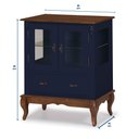 Ver imagem 4 de Cristaleira com 2 Portas e Laterais em Vidro Pés Luiz Xv 60312 Linz Móveis