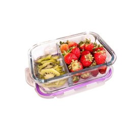 Pote hermético 640 ml com divisoria Quality House - 4