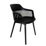 Kit 6 Cadeiras Polipropileno Marcela Montreal Preta para Sala de Jantar ou Escritório - 3