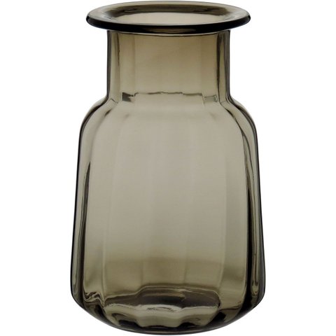 VASO 27x14x14cm VIDRO ÂMBAR