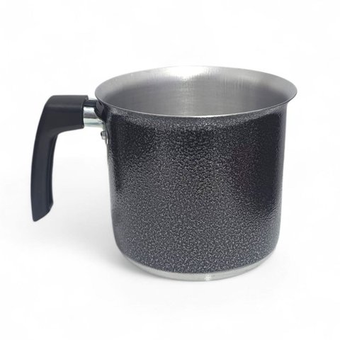 Fervedor Leiteira Canecão Tradicional 12cm 1,13l Alumínio Preto