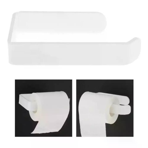 Porta Papel Higiênico Parede Acrílico Banheiro