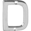 Ver imagem 1 de Letra D Residencial Pequena Cromada Para Apartamento