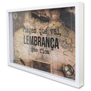 Ver imagem 1 de Quadro Cofre Porta Objetos Lembrança TaColado Moldura Branca