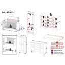 Ver imagem 4 de Quarto de Bebê Completo com Berço Americano 3 em 1 Colchão Ternura Multimóveis Mp4675 Branco