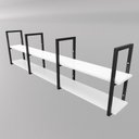 Ver imagem 5 de Prateleira Estilo Industrial Design Moderno e Inovador Fixa Suspensa Qualquer Ambiente Mdf Branco