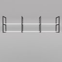 Ver imagem 3 de Prateleira Estilo Industrial Design Moderno e Inovador Fixa Suspensa Qualquer Ambiente Mdf Branco