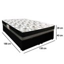 Ver imagem 7 de Cama Box Baú Casal Sintético Bipartido + Colchão Ortobom Iso Dupla Face 60x138x188 Cor:preto