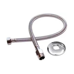 MANGUEIRA ENGATE FLEXÍVEL INOX 40 CM 1/2 MXF DN15 TIGRE